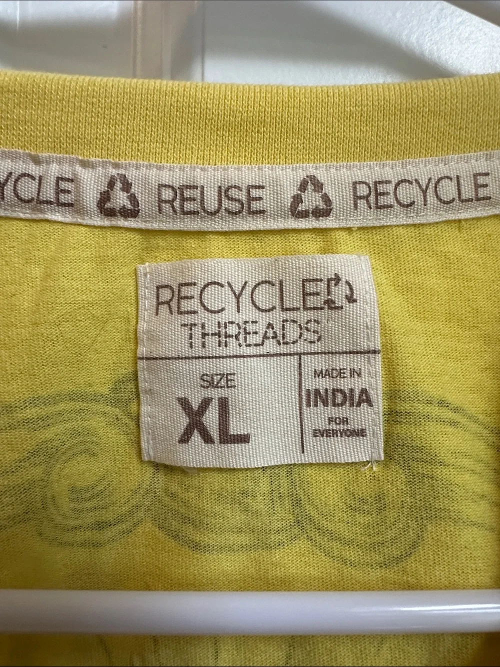 Recycled Threads soft yellow